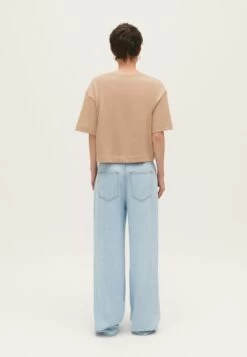 CLAUDIE PIERLOT Talex - T-Shirt Basique - Beige Clair -Claudie Pierlot Mode 02970525eb584a85bb4c1cc2e1be3059