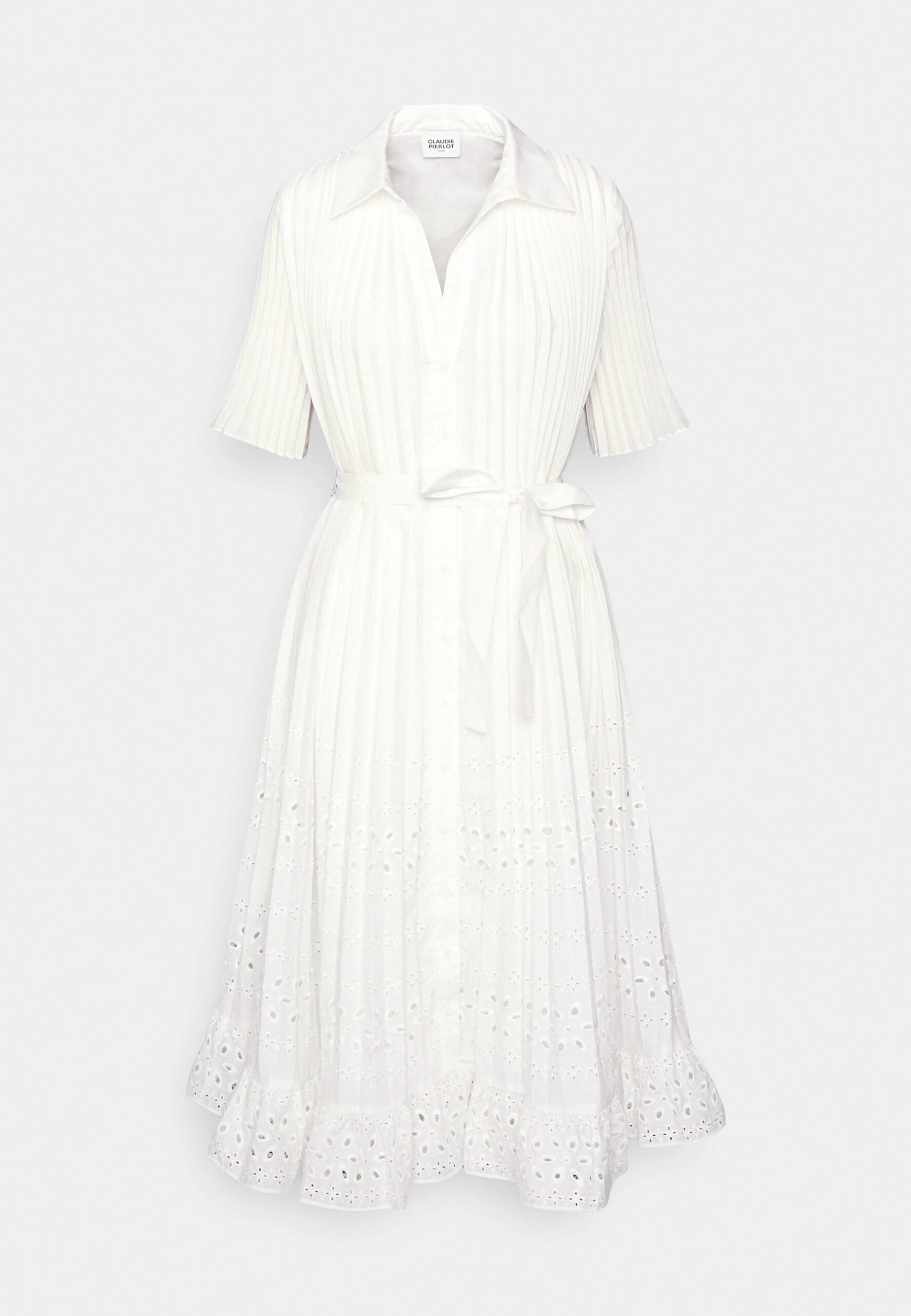 CLAUDIE PIERLOT Robe Chemise - Ecru 7 CLAUDIE PIERLOT Robe Chemise - Ecru – Image 5