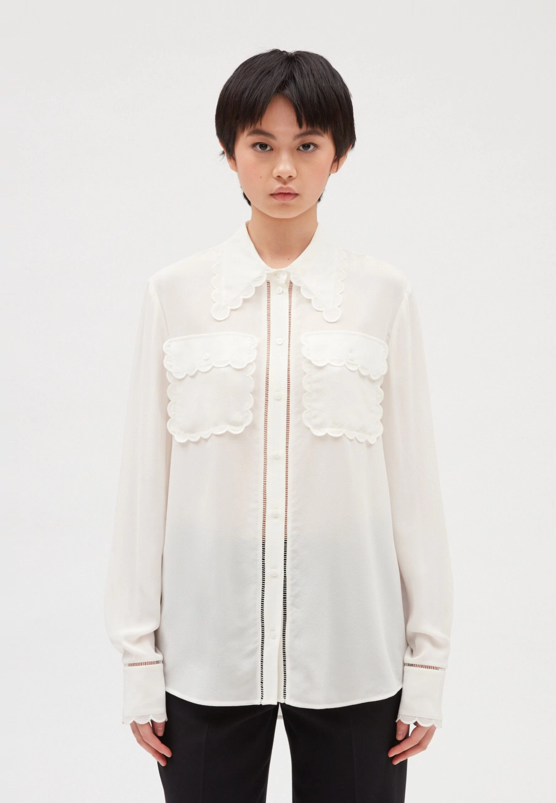 CLAUDIE PIERLOT Calling - Chemisier - Ecru 3 CLAUDIE PIERLOT Calling - Chemisier - Ecru