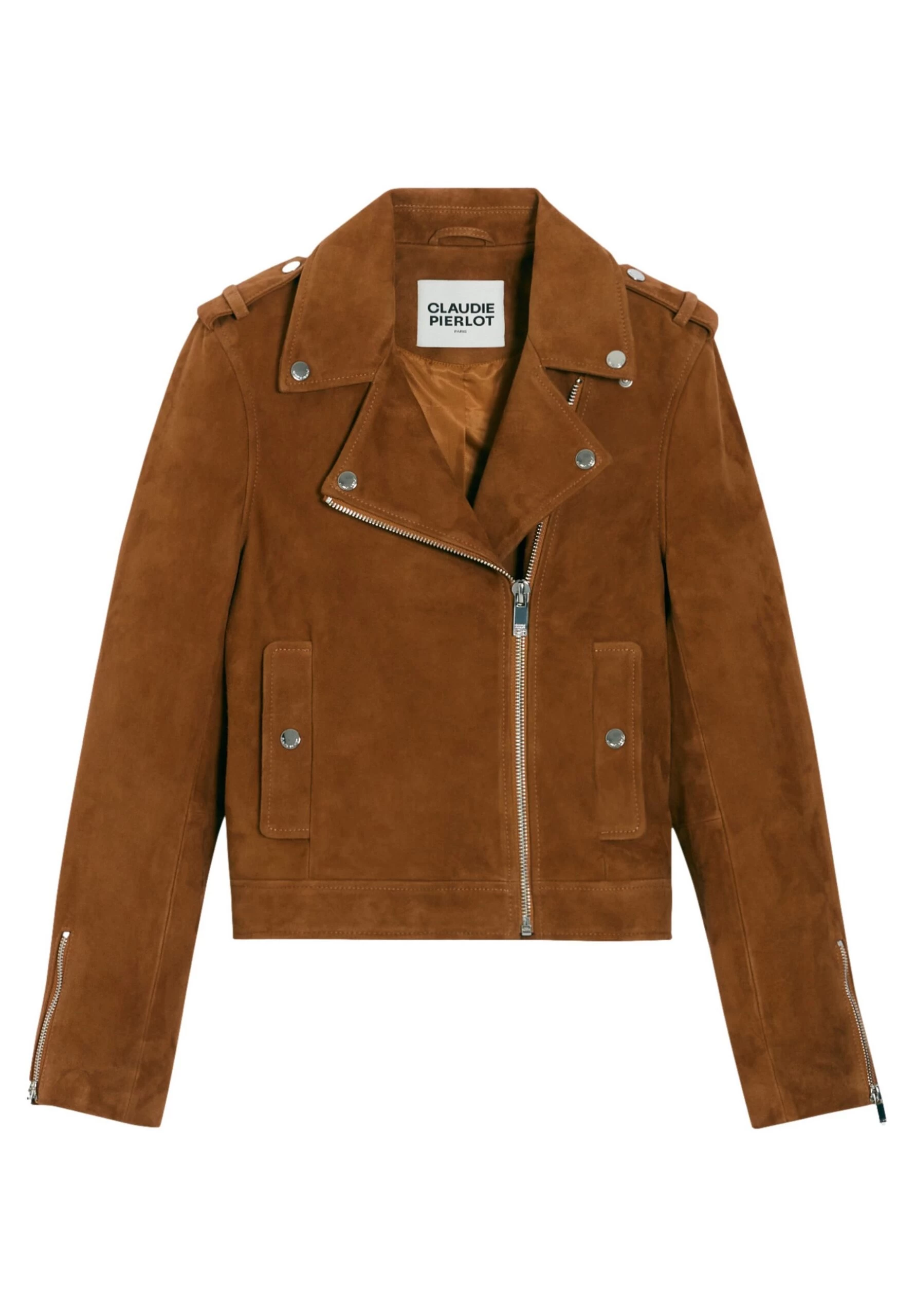 CLAUDIE PIERLOT Clubbis - Veste En Cuir - Camel 7 CLAUDIE PIERLOT Clubbis - Veste En Cuir - Camel – Image 5