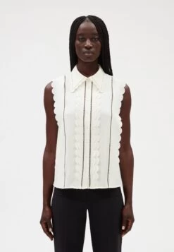CLAUDIE PIERLOT Beflower - Débardeur - Ecru