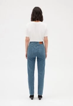 CLAUDIE PIERLOT Paros - Jean Droit - Denim Mid Blue -Claudie Pierlot Mode 078618d6d099489e96416f36059cc2d2