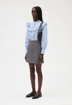 CLAUDIE PIERLOT Songe - Jupe Trapèze - Gris Chine 12 CLAUDIE PIERLOT Songe - Jupe Trapèze - Gris Chine -Claudie Pierlot Mode 0873a5b5462f4b94a4bd5f9fb23832d1