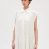 CLAUDIE PIERLOT Ramo - Robe Chemise - Ecru -Claudie Pierlot Mode 087c8325fd7d474bbd92bdb1cf1a488e