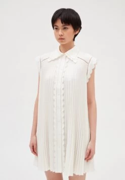 CLAUDIE PIERLOT Ramo - Robe Chemise - Ecru