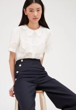 CLAUDIE PIERLOT Pames - Pantalon Classique - Marine 11 CLAUDIE PIERLOT Pames - Pantalon Classique - Marine -Claudie Pierlot Mode 0cc57f0ad5044a8197ef9ea3611f0994