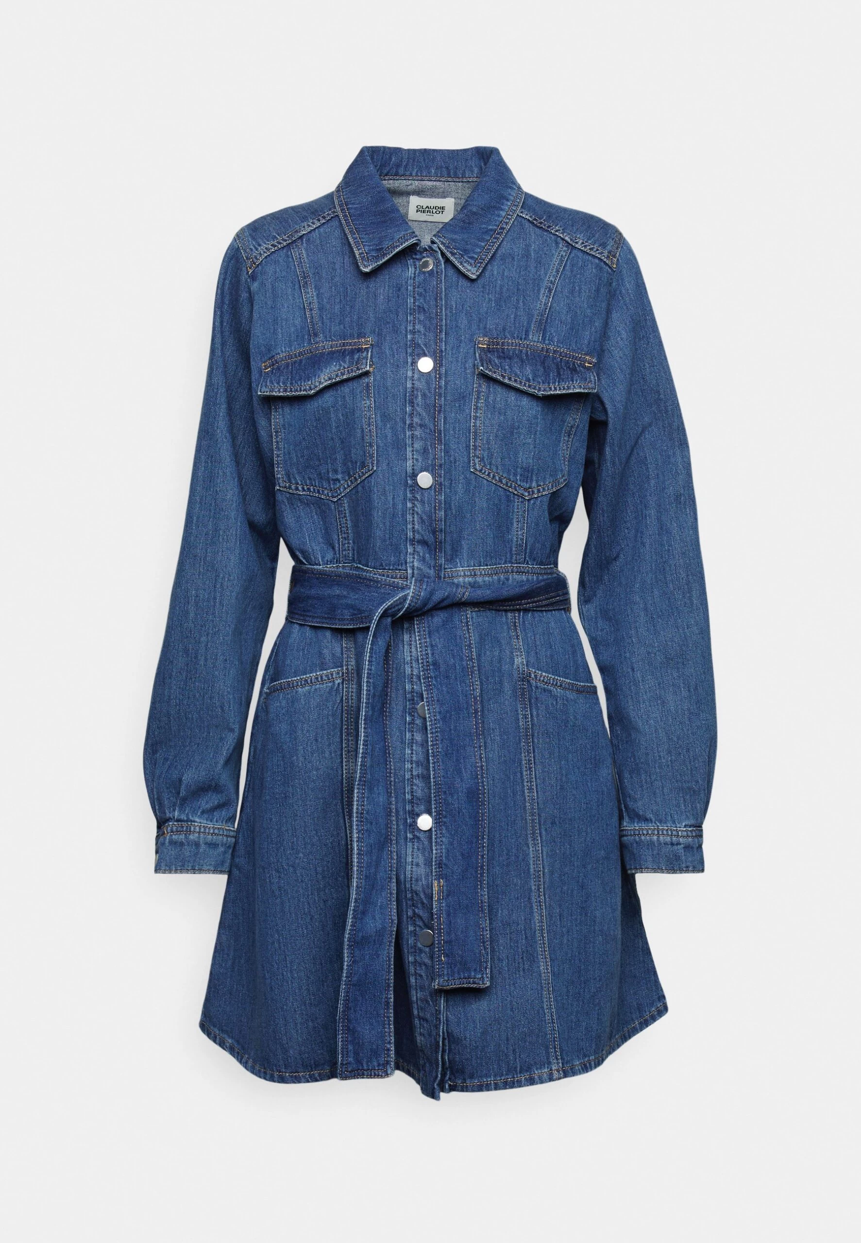 CLAUDIE PIERLOT Robe En Jean - Denim Blue 7 CLAUDIE PIERLOT Robe En Jean - Denim Blue – Image 5