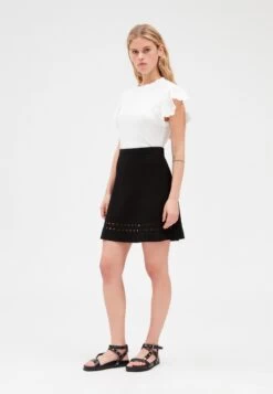 CLAUDIE PIERLOT Mapi - Jupe Trapèze - Noir -Claudie Pierlot Mode 138188f48db44aabb6abef1a92fdeb7a