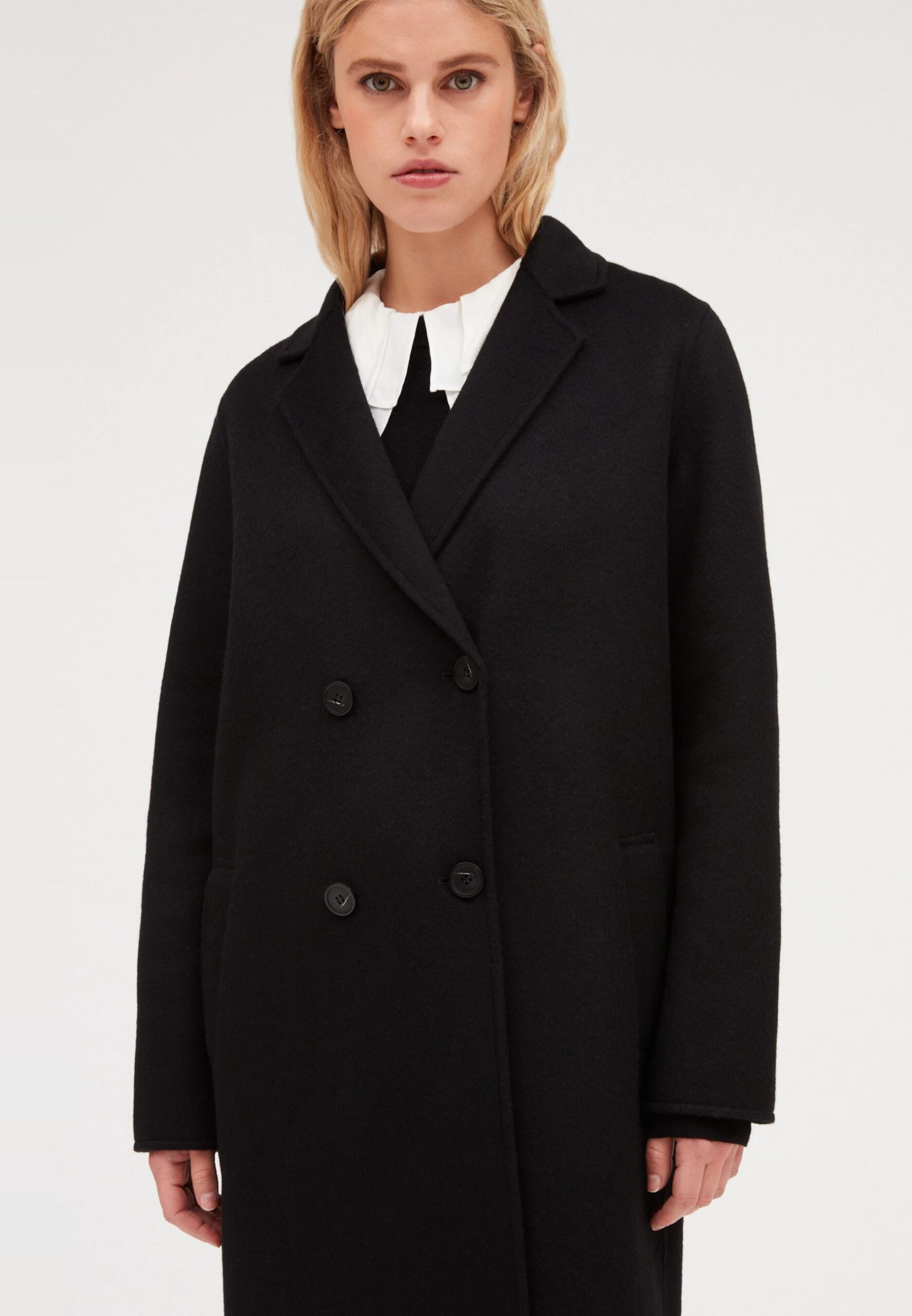 CLAUDIE PIERLOT Galant - Manteau Classique - Noir 6 CLAUDIE PIERLOT Galant - Manteau Classique - Noir – Image 4