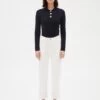 CLAUDIE PIERLOT Jean Droit - Ecru -Claudie Pierlot Mode 18279976a0ff42d4ac87b7e6b600394a