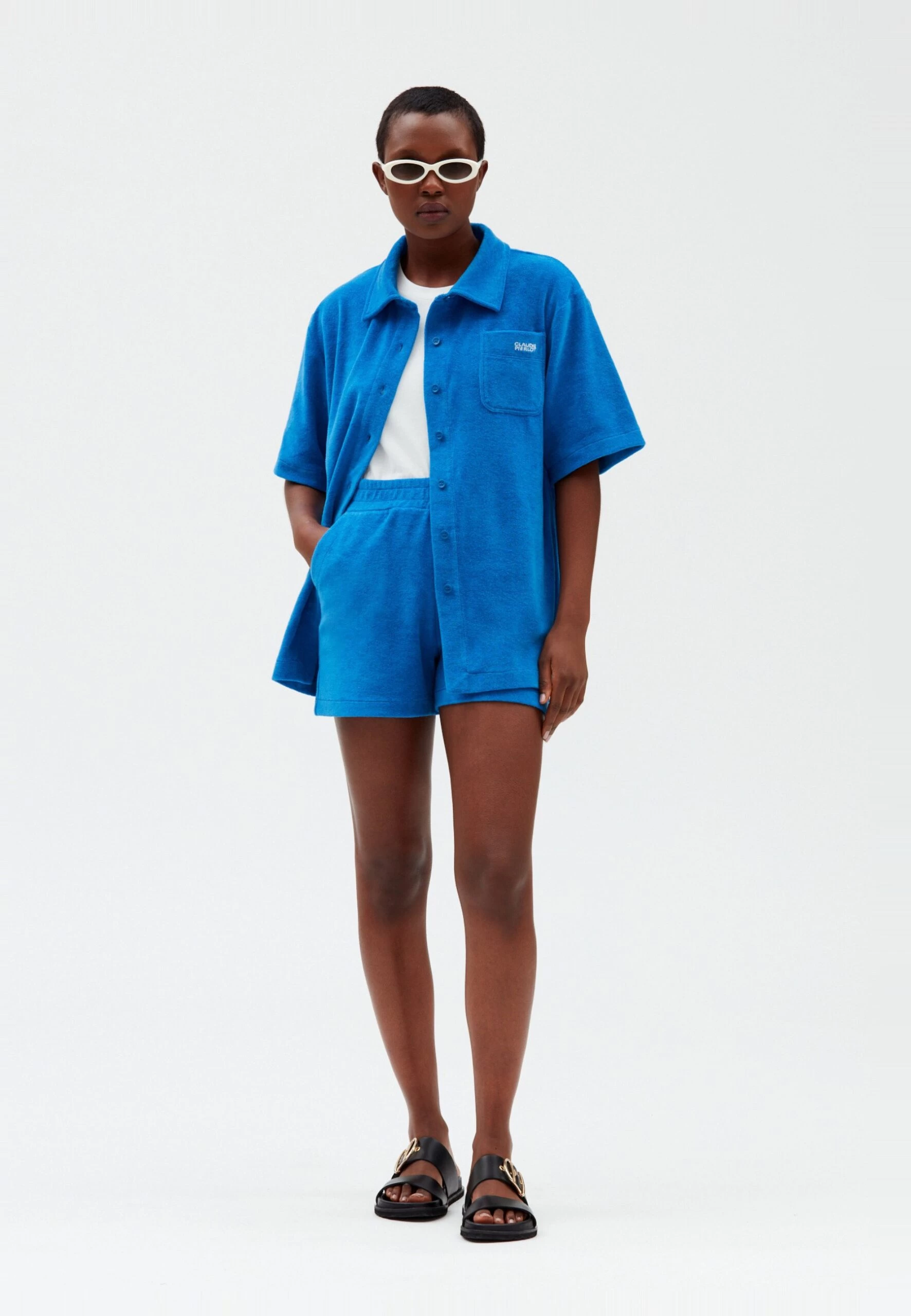 CLAUDIE PIERLOT Tosun - Chemisier - Bleu Santorin 4 CLAUDIE PIERLOT Tosun - Chemisier - Bleu Santorin – Image 2