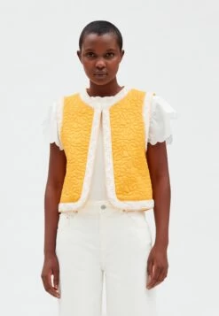 CLAUDIE PIERLOT Virgile - Veste Sans Manches - Mimosa