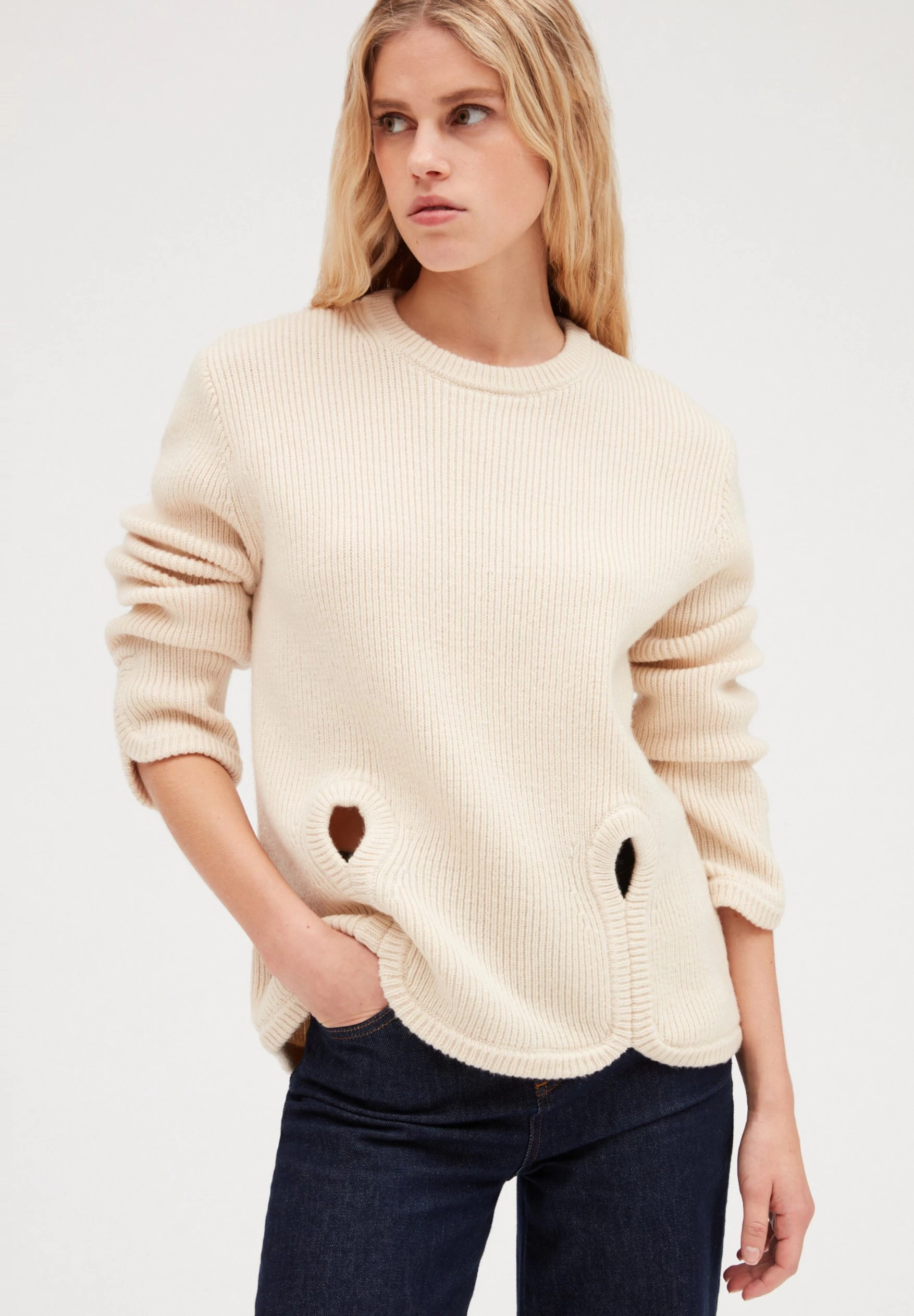 CLAUDIE PIERLOT Mathieu - Pullover - Vanille 6 CLAUDIE PIERLOT Mathieu - Pullover - Vanille – Image 4