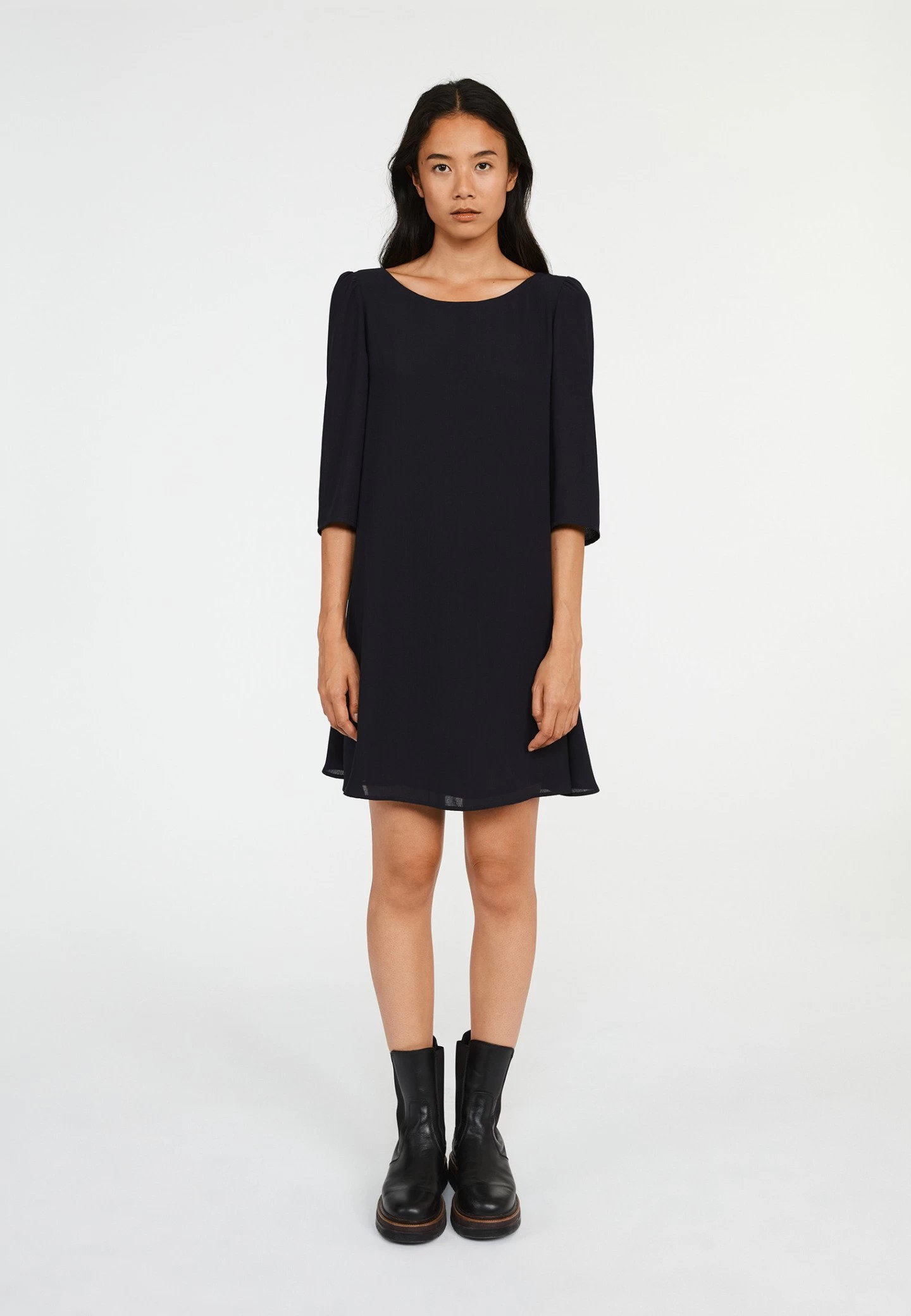 CLAUDIE PIERLOT Rififi - Robe De Jour - Marine 3 CLAUDIE PIERLOT Rififi - Robe De Jour - Marine