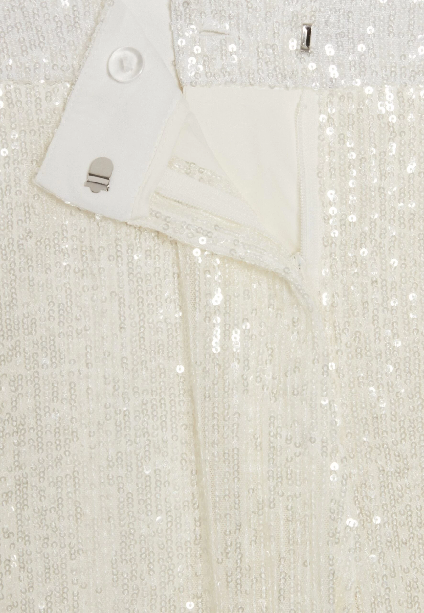 CLAUDIE PIERLOT Paillette - Pantalon Classique - Blanc 8 CLAUDIE PIERLOT Paillette - Pantalon Classique - Blanc – Image 6