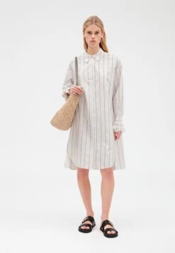 CLAUDIE PIERLOT Rosalina - Robe Chemise - Grey -Claudie Pierlot Mode 1c4115f75f2a408ea318f12aa58bc866