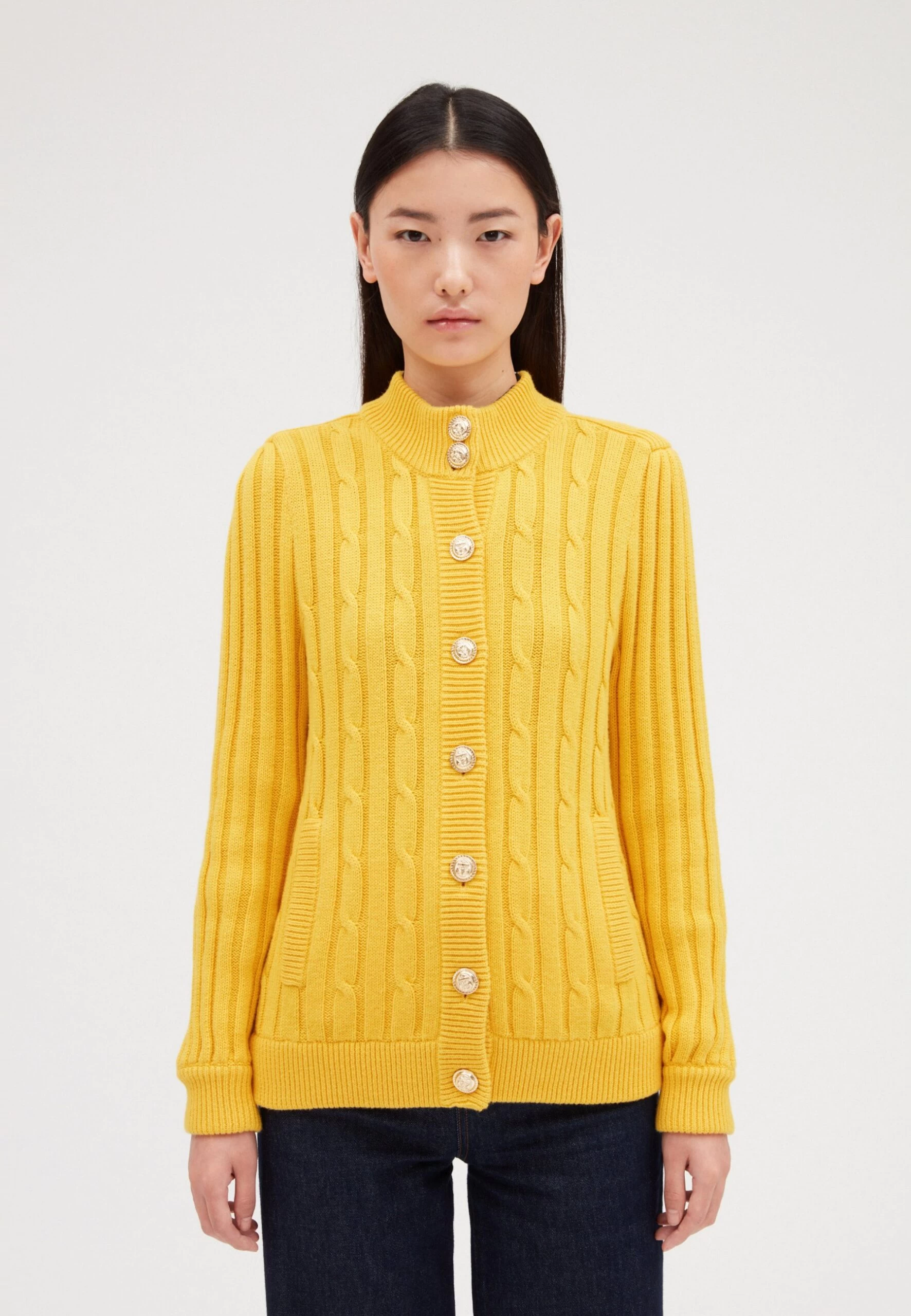 CLAUDIE PIERLOT Gilet - Jaune 3 CLAUDIE PIERLOT Gilet - Jaune