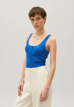 CLAUDIE PIERLOT Togo - Débardeur - Bleu Santorin -Claudie Pierlot Mode 1e8782d7f2f84fd298c4a3d2e1b4bf2f