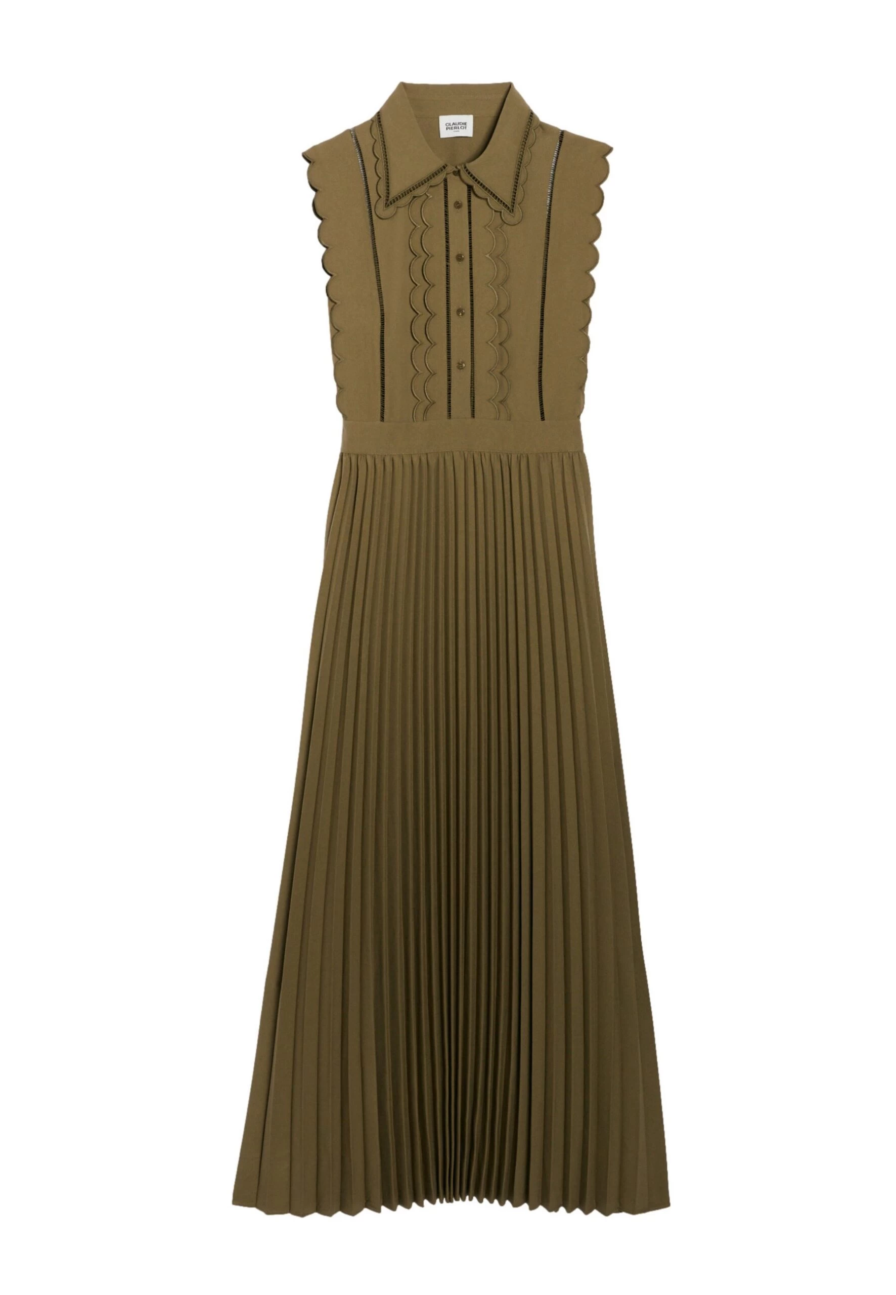 CLAUDIE PIERLOT Respect - Robe Chemise - Lichen 7 CLAUDIE PIERLOT Respect - Robe Chemise - Lichen – Image 5