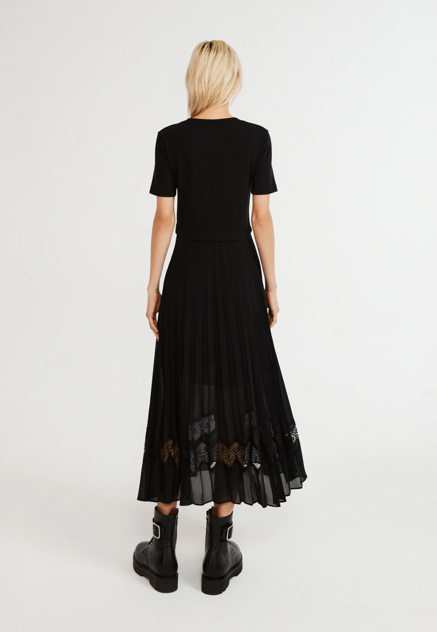 CLAUDIE PIERLOT Teli - Robe Longue - Noir 5 CLAUDIE PIERLOT Teli - Robe Longue - Noir – Image 3