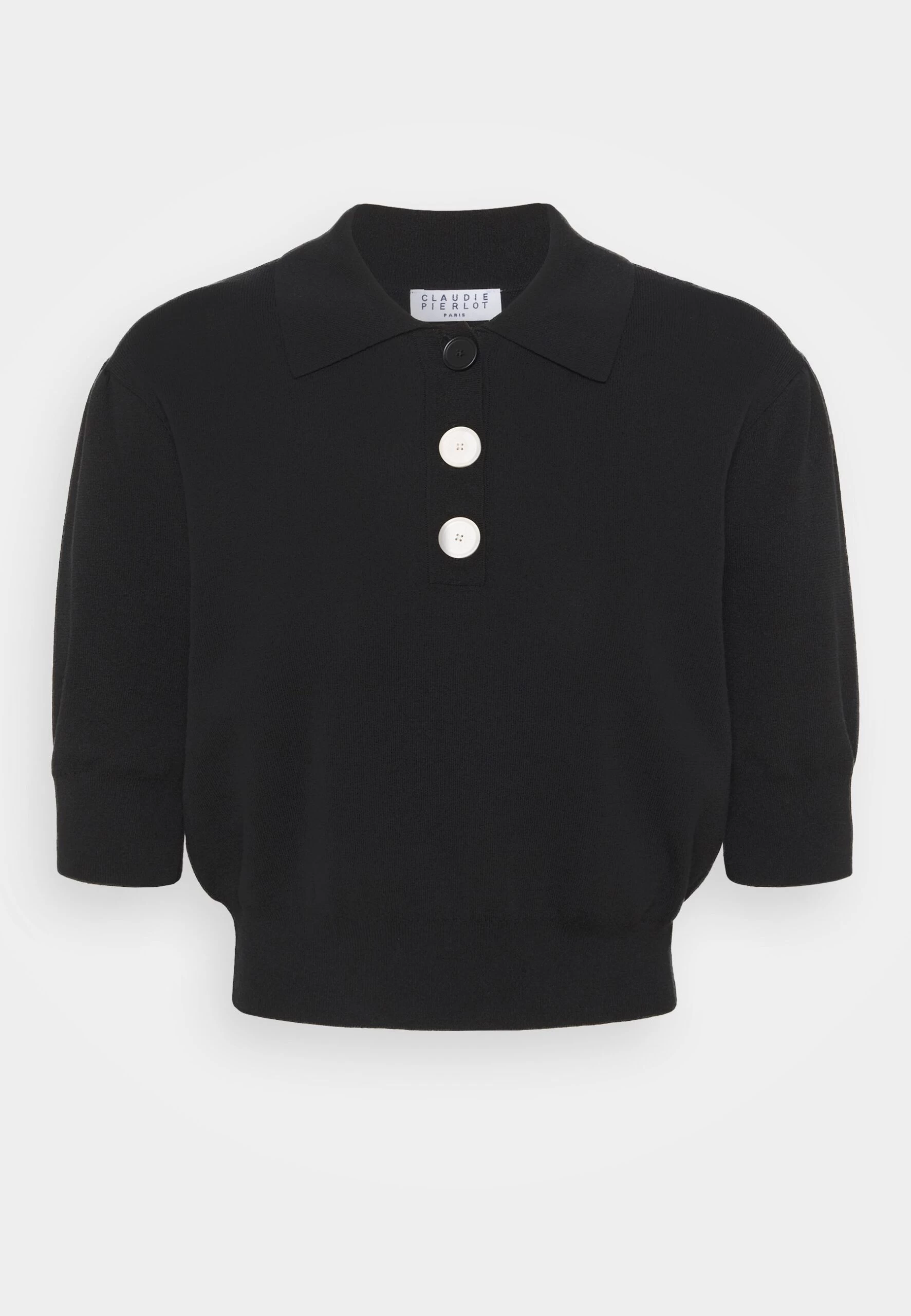 CLAUDIE PIERLOT Minima - Polo - Noir 7 CLAUDIE PIERLOT Minima - Polo - Noir â Image 5