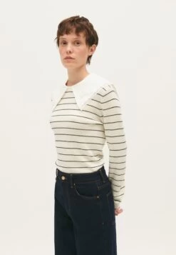 CLAUDIE PIERLOT Madonia - Pullover - Bicolore -Claudie Pierlot Mode 2479efbf954f4950b6cad25cccfc8b12