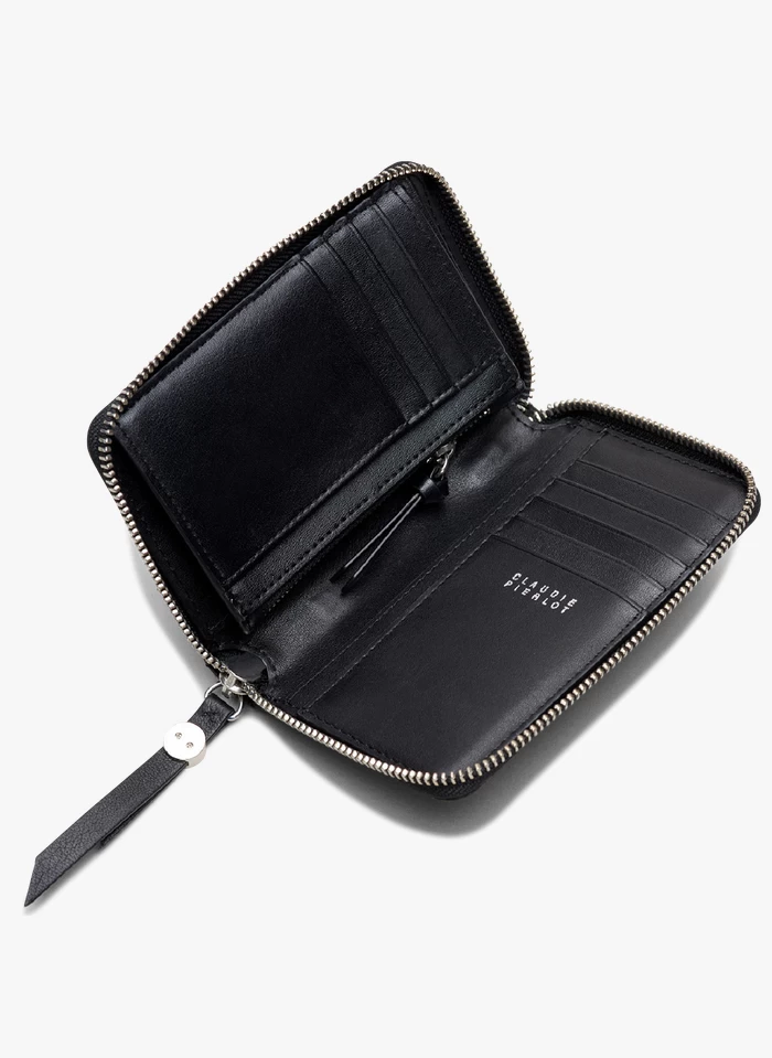 CLAUDIE PIERLOT ANSWERQUILT - Portefeuille En Cuir Matelassé | Noir 7 CLAUDIE PIERLOT ANSWERQUILT - Portefeuille En Cuir Matelassé | Noir – Image 5