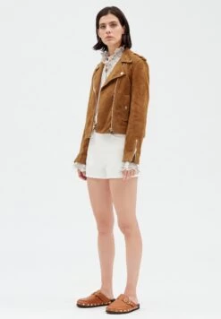 CLAUDIE PIERLOT Clubbis - Veste En Cuir - Camel 11 CLAUDIE PIERLOT Clubbis - Veste En Cuir - Camel -Claudie Pierlot Mode 2656a9a5a5ae4a01909651e461d77dd4