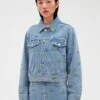 CLAUDIE PIERLOT Vinobrode - Veste En Jean - Denim Very Light Blue 2 CLAUDIE PIERLOT Vinobrode - Veste En Jean - Denim Very Light Blue -Claudie Pierlot Mode 288bf58990c7455a98966697f1e28978