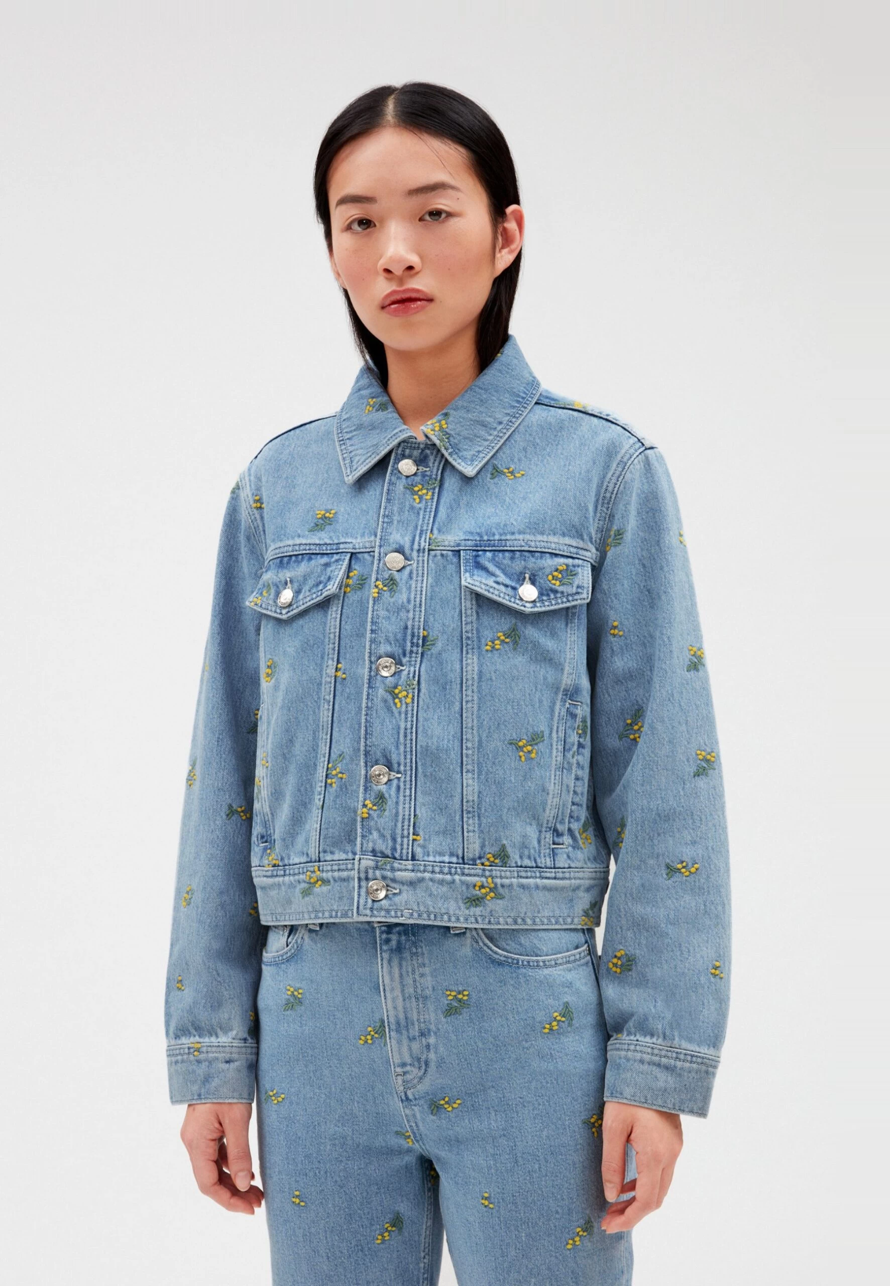 CLAUDIE PIERLOT Vinobrode - Veste En Jean - Denim Very Light Blue 3 CLAUDIE PIERLOT Vinobrode - Veste En Jean - Denim Very Light Blue