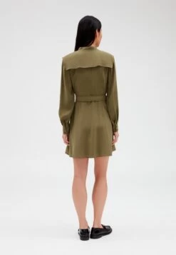 CLAUDIE PIERLOT Ranch - Robe De Jour - Kaki -Claudie Pierlot Mode 2941f3b8c5834317a29052ce0f4361e4