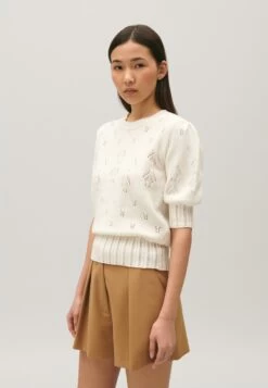 CLAUDIE PIERLOT Madrigal - T-Shirt Imprimé - Ecru -Claudie Pierlot Mode 2ac17fb09a754a509db2d1b41c79cc02