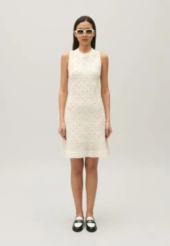 CLAUDIE PIERLOT Manua - Robe Pull - Ecru -Claudie Pierlot Mode 2db3eee0e8884361aacaea190374111e