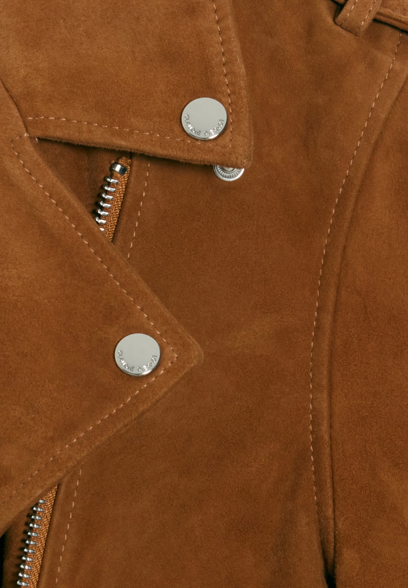 CLAUDIE PIERLOT Clubbis - Veste En Cuir - Camel 8 CLAUDIE PIERLOT Clubbis - Veste En Cuir - Camel – Image 6