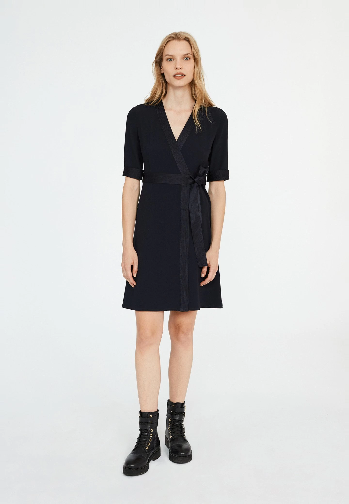 CLAUDIE PIERLOT Rosilea - Robe De Jour - Marine 3 CLAUDIE PIERLOT Rosilea - Robe De Jour - Marine