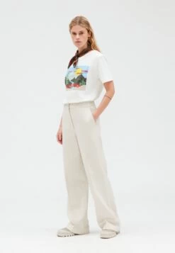 CLAUDIE PIERLOT Tocamp - T-Shirt Imprimé - Ecru -Claudie Pierlot Mode 2f5a517164f44e0a8cfbabb22e89195f