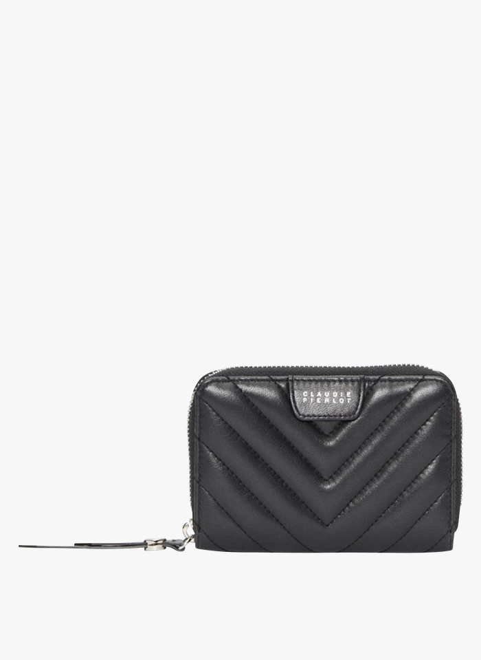CLAUDIE PIERLOT ANSWERQUILT - Portefeuille En Cuir Matelassé | Noir 9 CLAUDIE PIERLOT ANSWERQUILT - Portefeuille En Cuir Matelassé | Noir – Image 7