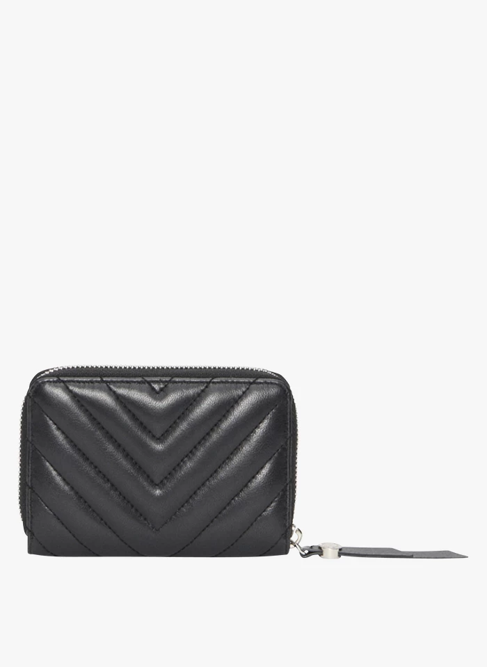 CLAUDIE PIERLOT ANSWERQUILT - Portefeuille En Cuir Matelassé | Noir 10 CLAUDIE PIERLOT ANSWERQUILT - Portefeuille En Cuir Matelassé | Noir – Image 8