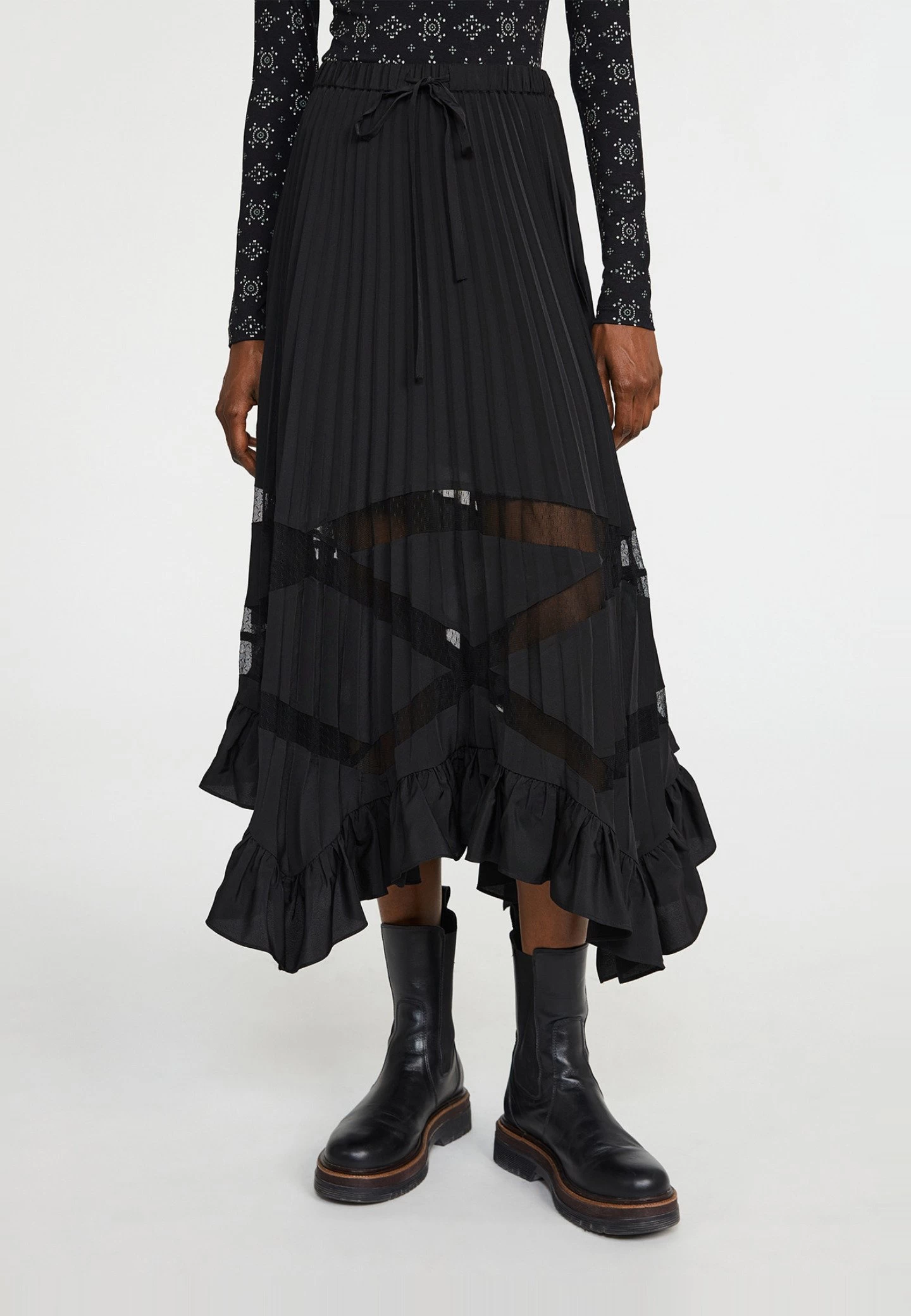 CLAUDIE PIERLOT Seloda - Jupe Crayon - Noir 9 CLAUDIE PIERLOT Seloda - Jupe Crayon - Noir – Image 7