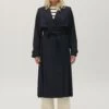CLAUDIE PIERLOT Ginabis - Trench - Marine -Claudie Pierlot Mode 336ecad77d424cfba7bbe1c65c712284
