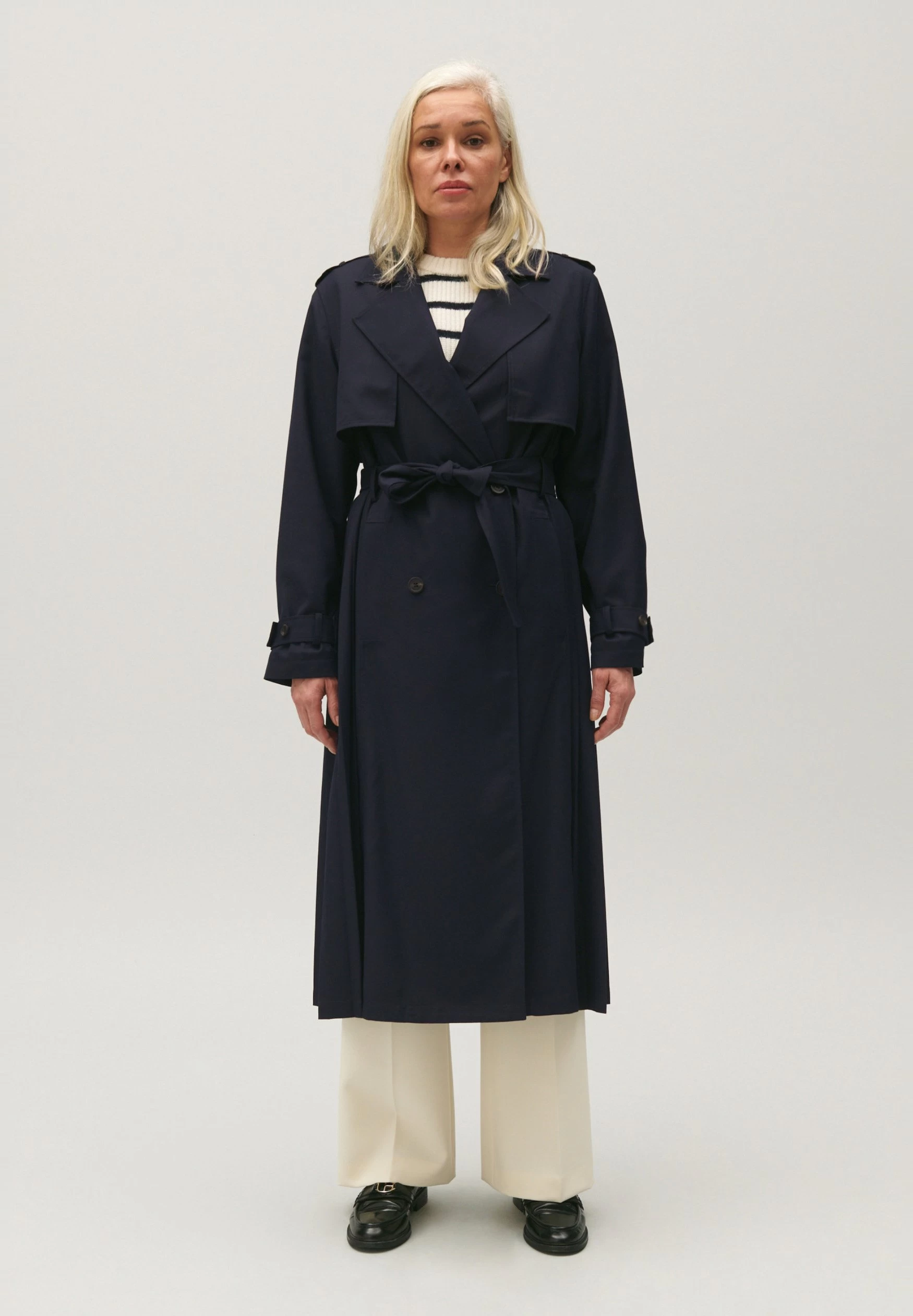 CLAUDIE PIERLOT Ginabis - Trench - Marine 3 CLAUDIE PIERLOT Ginabis - Trench - Marine