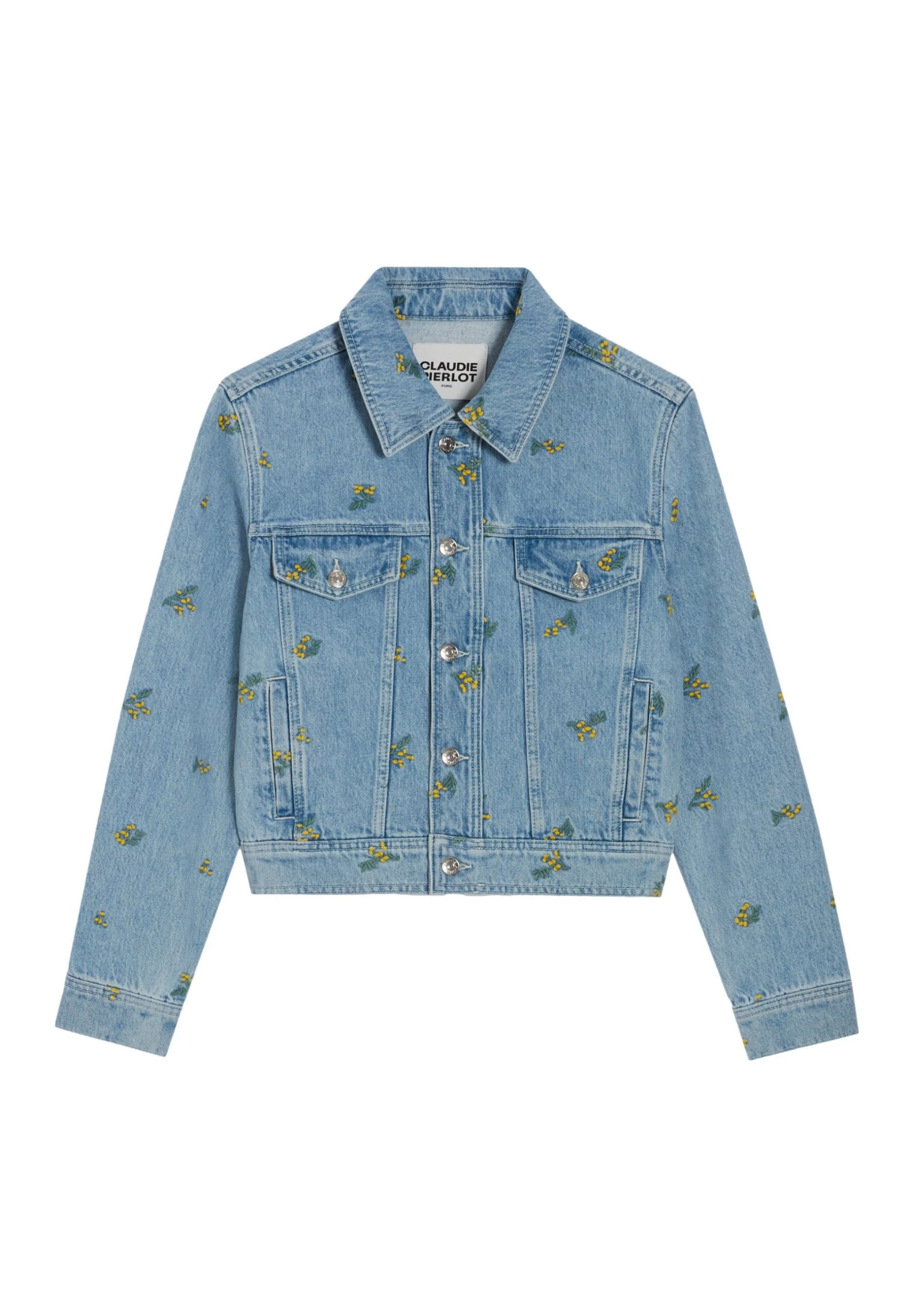 CLAUDIE PIERLOT Vinobrode - Veste En Jean - Denim Very Light Blue 7 CLAUDIE PIERLOT Vinobrode - Veste En Jean - Denim Very Light Blue – Image 5