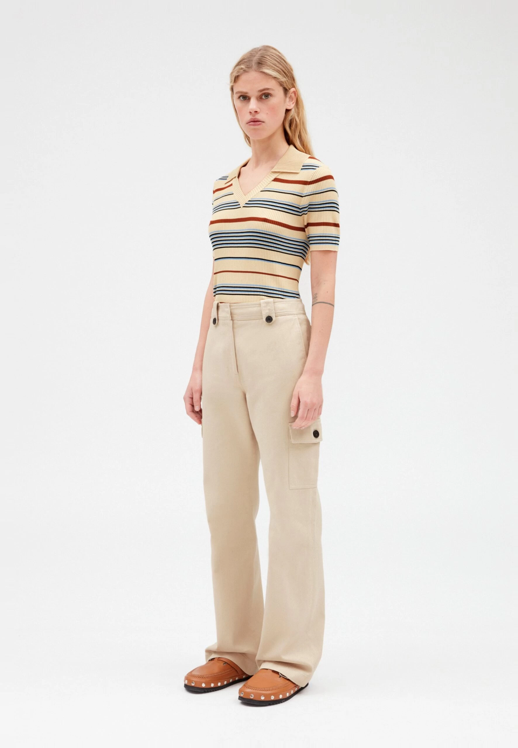 CLAUDIE PIERLOT Peter - Pantalon Classique - Mastic 6 CLAUDIE PIERLOT Peter - Pantalon Classique - Mastic – Image 4