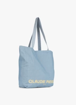CLAUDIE PIERLOT ATOTEBAG - Sac Cabas En Coton Recyclé | Bleu -Claudie Pierlot Mode 3660039