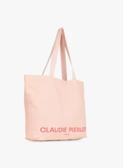 CLAUDIE PIERLOT ATOTEBAG - Sac Cabas En Coton Recyclé | Rose -Claudie Pierlot Mode 3660041