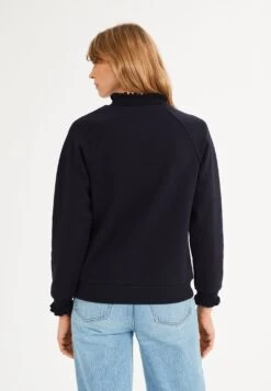 CLAUDIE PIERLOT Tape - Sweatshirt - Marine -Claudie Pierlot Mode 3664880b266e4d62ad255e5ba87b9cb5