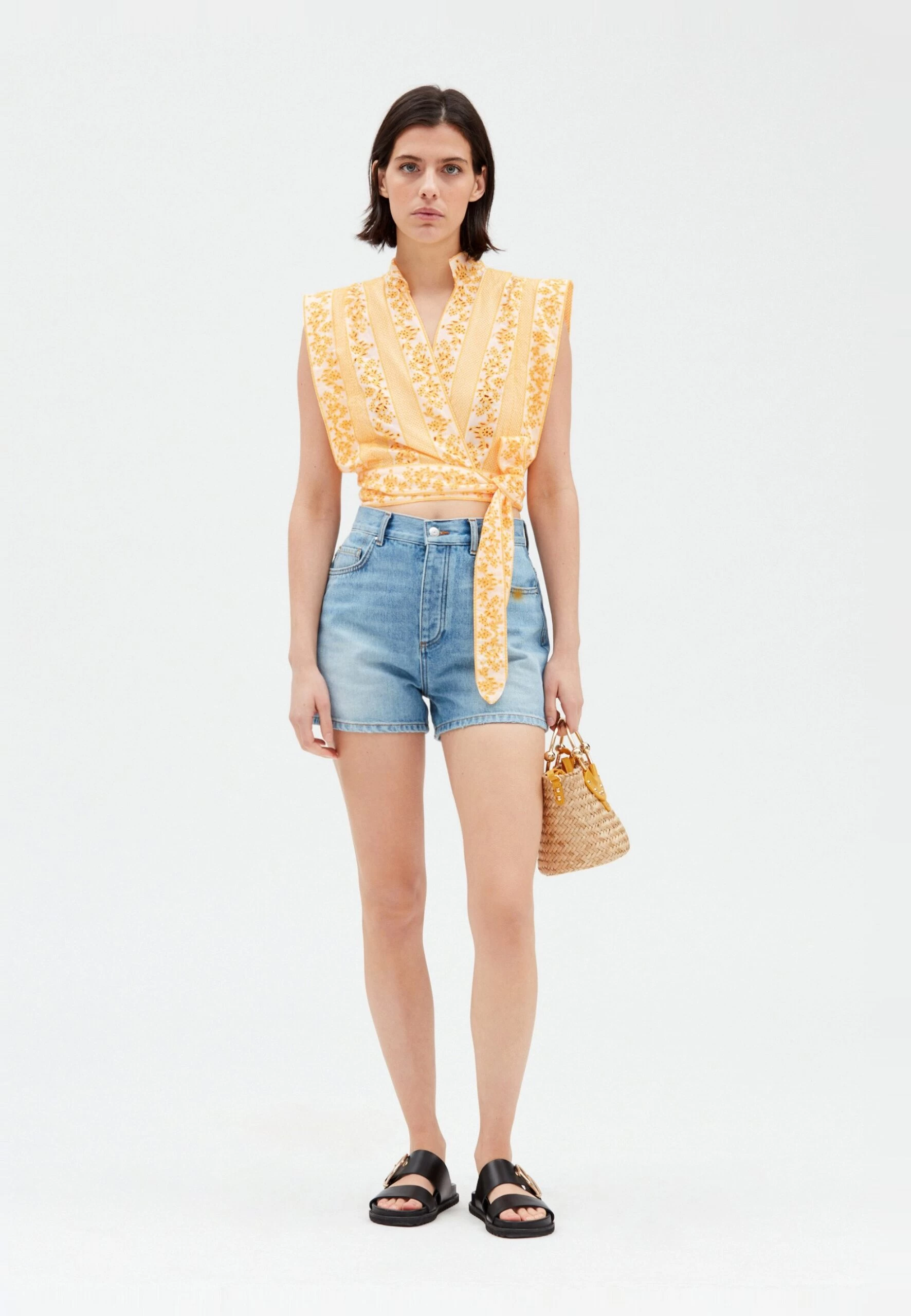 CLAUDIE PIERLOT Balkine - Débardeur - Mimosa 4 CLAUDIE PIERLOT Balkine - Débardeur - Mimosa – Image 2