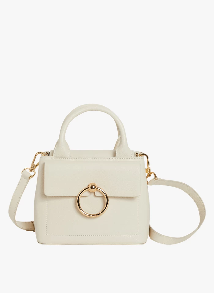 CLAUDIE PIERLOT ANOUCKMINIGRAINED - Mini Sac à Main En Cuir Lisse | Beige 3 CLAUDIE PIERLOT ANOUCKMINIGRAINED - Mini Sac à Main En Cuir Lisse | Beige