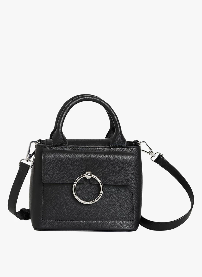 CLAUDIE PIERLOT ANOUCKMINIGRAINED - Mini Sac à Main En Cuir Lisse | Noir 3 CLAUDIE PIERLOT ANOUCKMINIGRAINED - Mini Sac à Main En Cuir Lisse | Noir