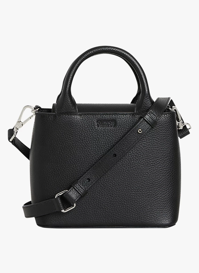 CLAUDIE PIERLOT ANOUCKMINIGRAINED - Mini Sac à Main En Cuir Lisse | Noir 4 CLAUDIE PIERLOT ANOUCKMINIGRAINED - Mini Sac à Main En Cuir Lisse | Noir – Image 2